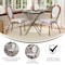 Flash Furniture Lourdes Thonet French Bistro Stacking Chair, White/Gray PE Rattan/Bamboo Print Alum Frame, 2PK 2-SDA-AD642002S-WHGY-NAT-GG - alternate 3
